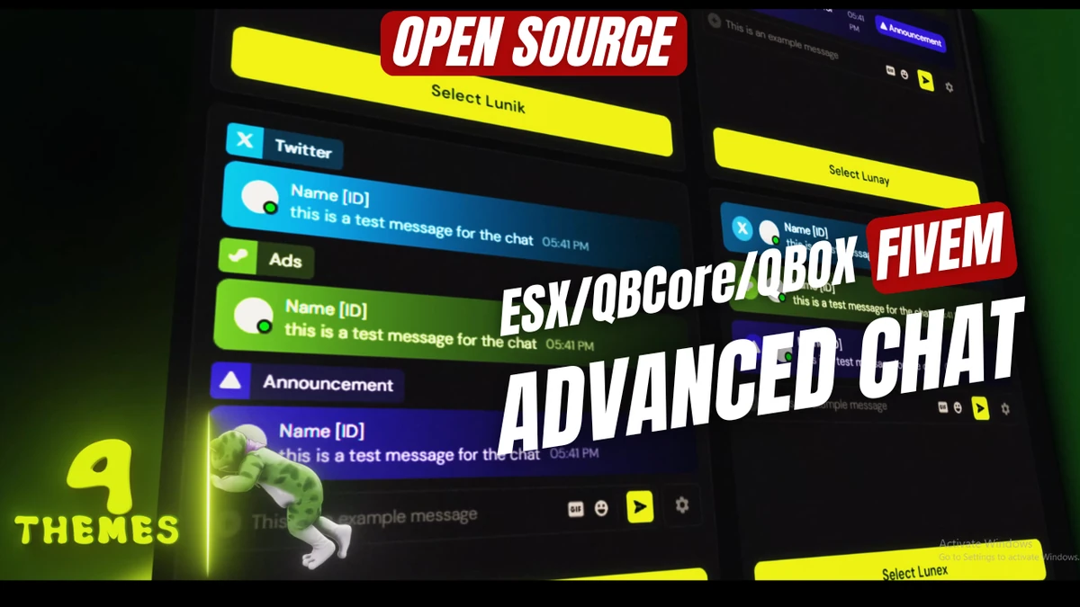 Advanced Chat System FiveM | Open Source (ESX / QBCore / QBOX)